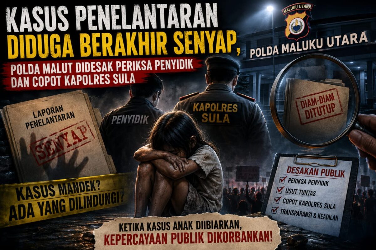Kasus Penelantaran Diduga Berakhir Senyap, Polda Malut Didesak Periksa Penyidik Dan Copot Kapolres Sula