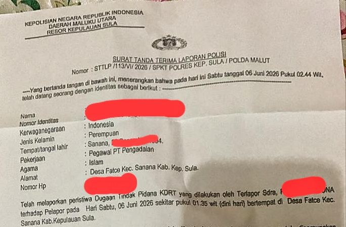 Dugaan KDRT Gegerkan Sula, Pegawai PT Pegadaian Tempuh Jalur Hukum
