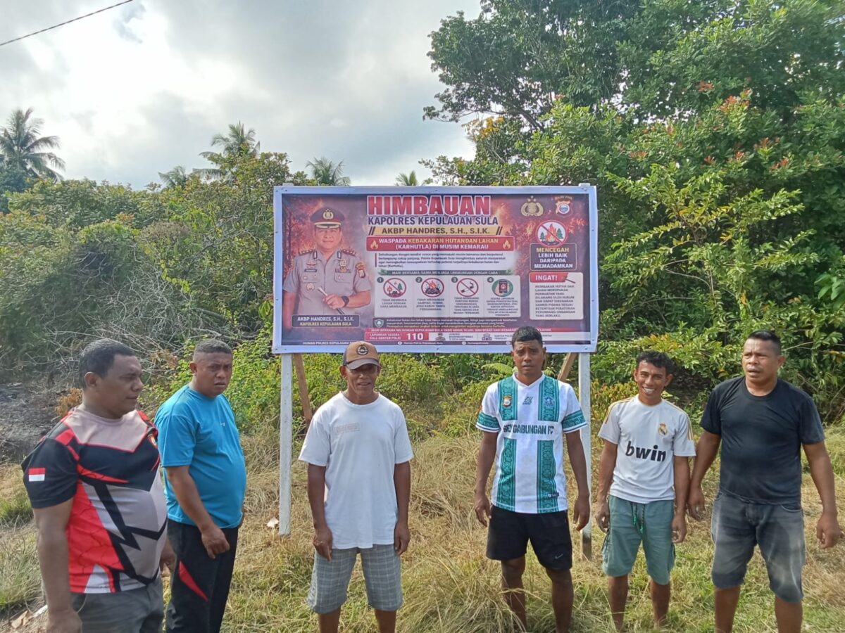 Bukan Tunggu Api Membesar, Polsek Sulbar Ingatkan Warga Waspada Karhutla